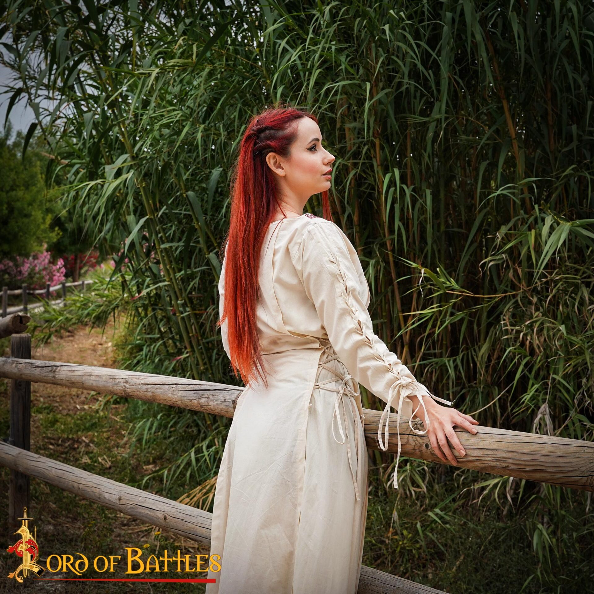 Renaissance Dresses-25961E 7 medieval cotton dress