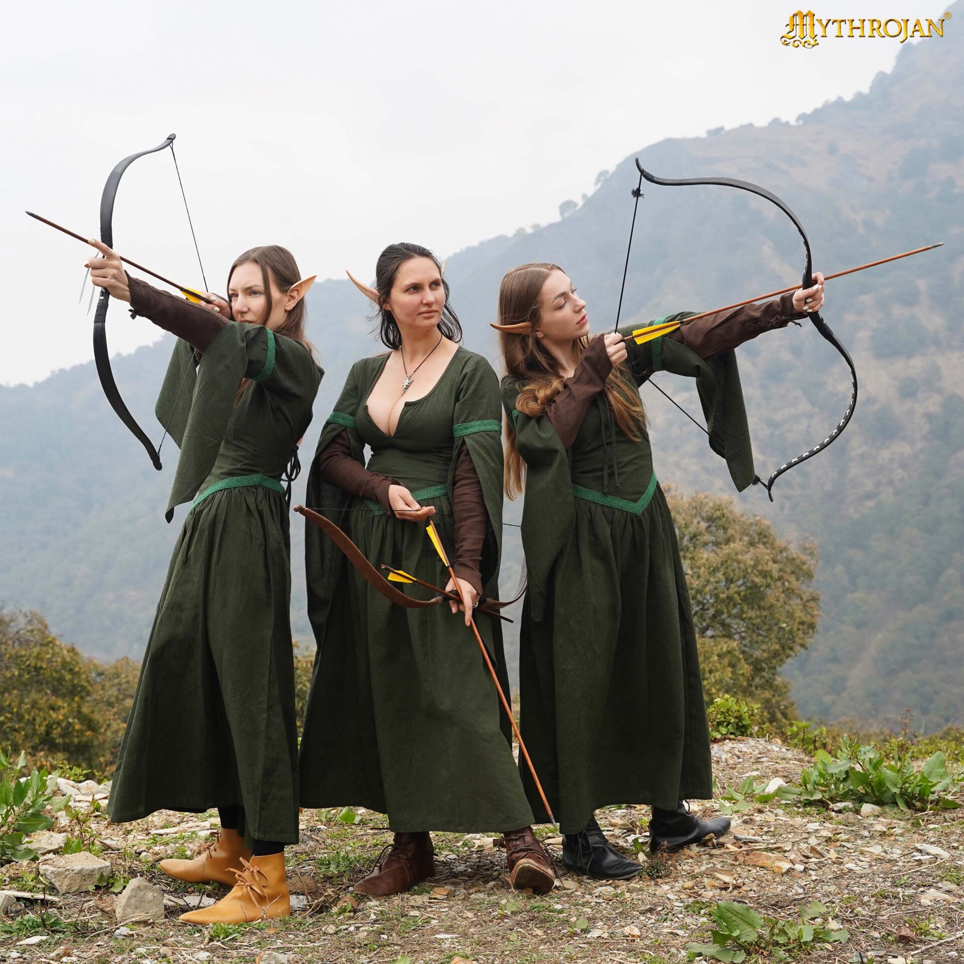 Renaissance Dresses-301101GNBR 5 Enchantress Medieval Dress