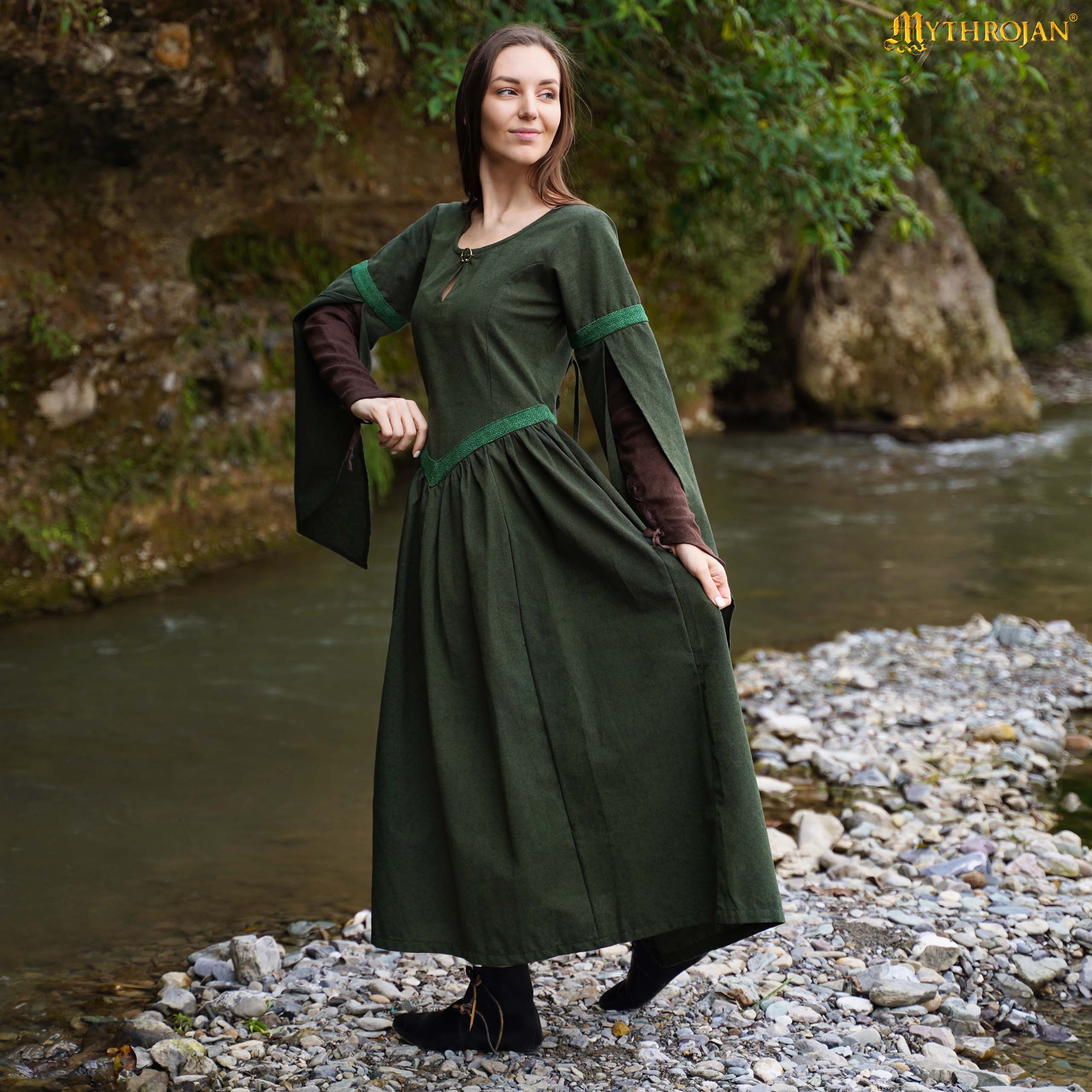 Renaissance Dresses-301101GNBR Enchantress Medieval Dress