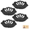 Victorian Era Cast Iron Drawer Pulls-500105OB-4SET 3 Hand Forged Iron Cabinet Knob Pull Antique Rustic Knobs for Kitchen Cabinet Drawer Pull Handles with Hardware