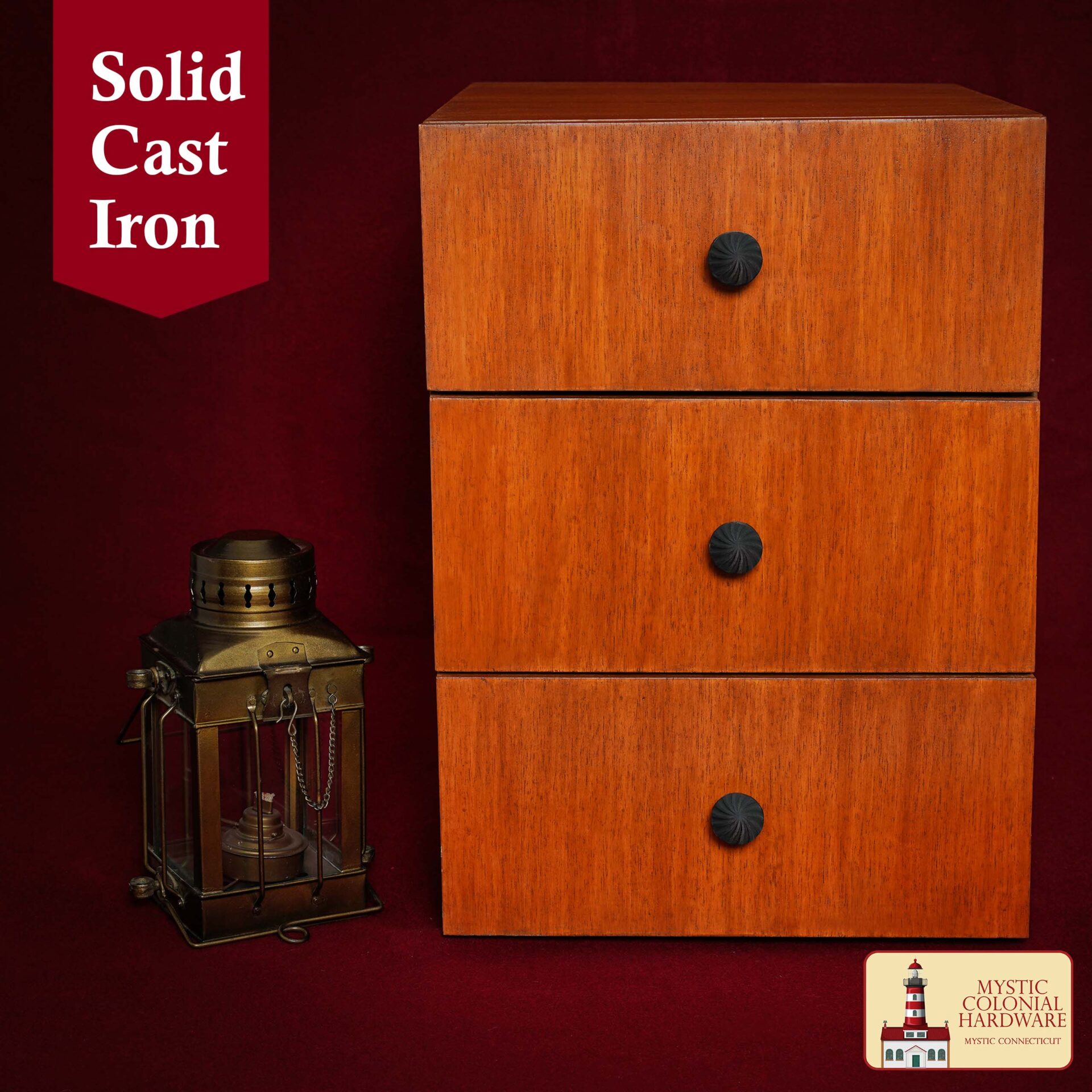 Hand Forged Iron Knob Solid CAST Iron Victorian, Colonial, Retro, Steampunck, Gothic, Baroque Medieval