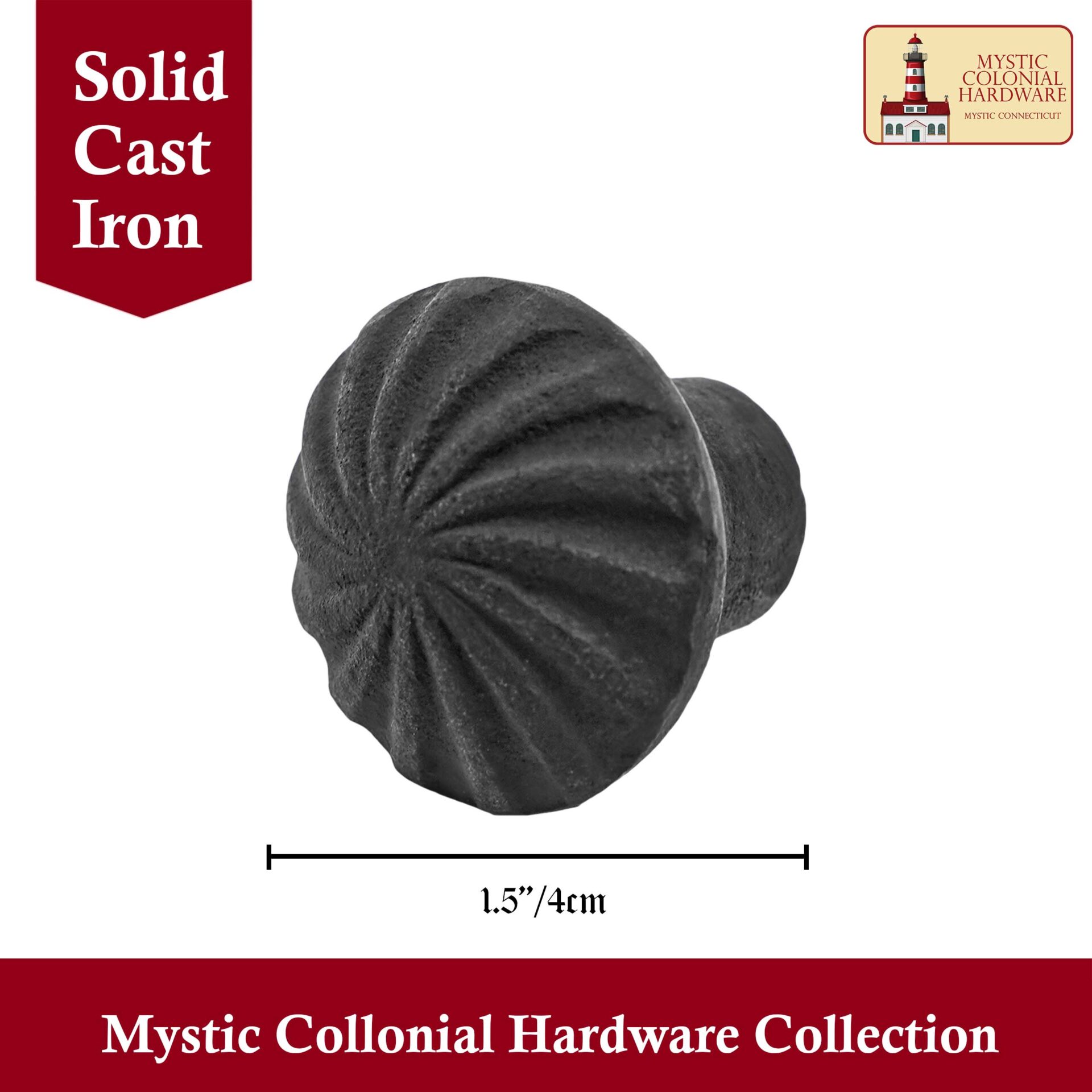 Hand Forged Iron Knob Solid CAST Iron Victorian, Colonial, Retro, Steampunck, Gothic, Baroque Medieval