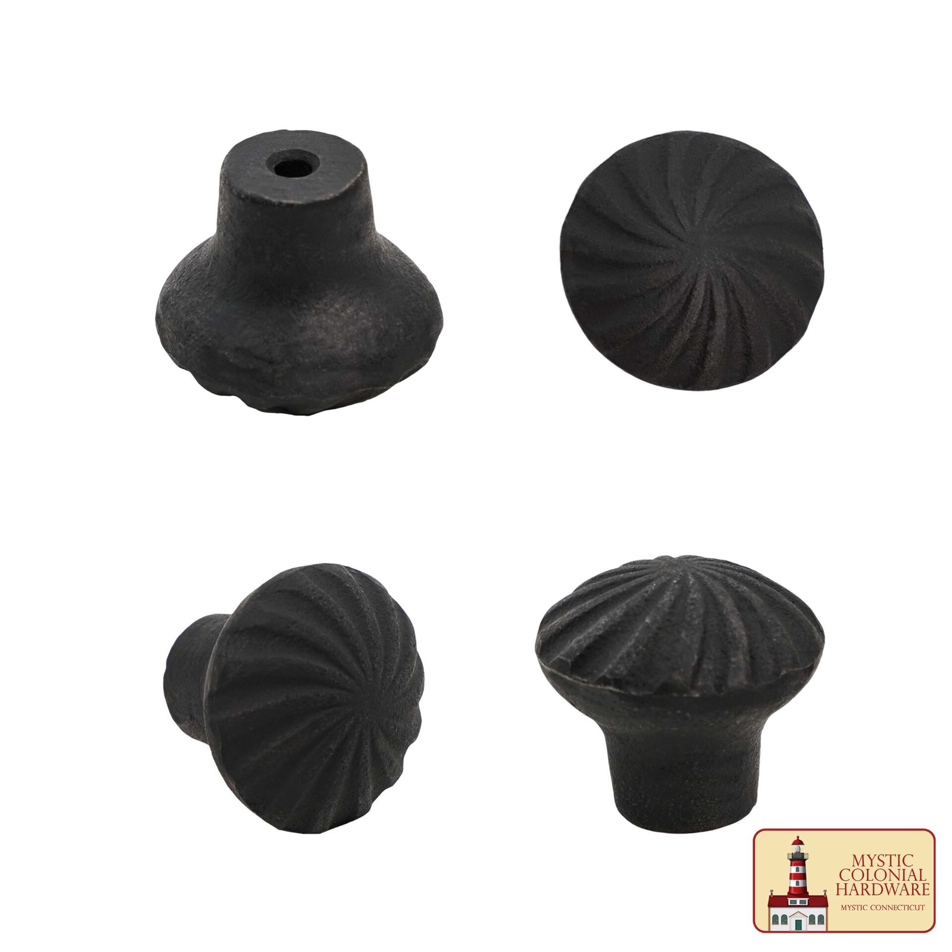 Hand Forged Iron Knob Solid CAST Iron Victorian, Colonial, Retro, Steampunck, Gothic, Baroque Medieval