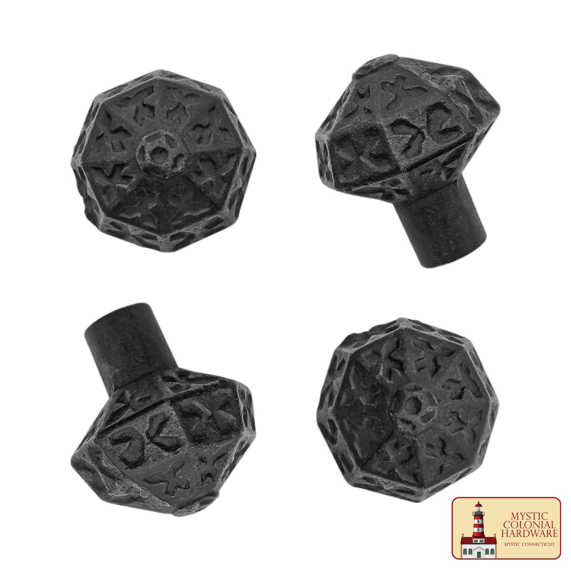 Hand Forged Iron Knob SOLID CAST IRON Victorian, Colonial, retro, steampunck, gothic, baroque medieval