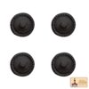 Victorian Era Solid Cast Iron Cabinet Knobs-500118OB-4Set 3 Hand Forged Iron Cabinet Knob Pull Antique Rustic Knobs for Kitchen Cabinet Drawer Pull Handle with Hardware