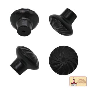 Hand Forged Iron Cabinet Knob Pull Antique Rustic Knobs for Kitchen Cabinet Drawer Pull Handle with Hardware