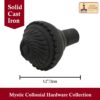 Victorian Era Solid Cast Iron Cabinet Knobs-500121OB-4Set 2 Hand Forged Iron Knob Solid CAST Iron Victorian, Colonial, Retro, Steampunck, Gothic, Baroque Medieval