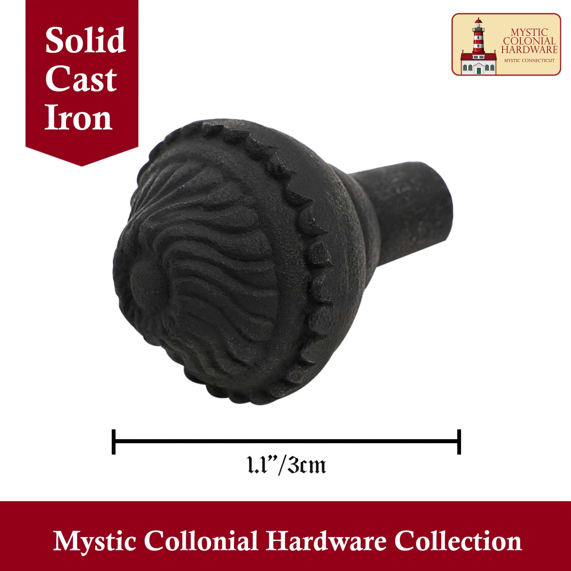 Victorian Era Solid Cast Iron Cabinet Knobs-500121OB-4Set 2 Hand Forged Iron Knob Solid CAST Iron Victorian, Colonial, Retro, Steampunck, Gothic, Baroque Medieval