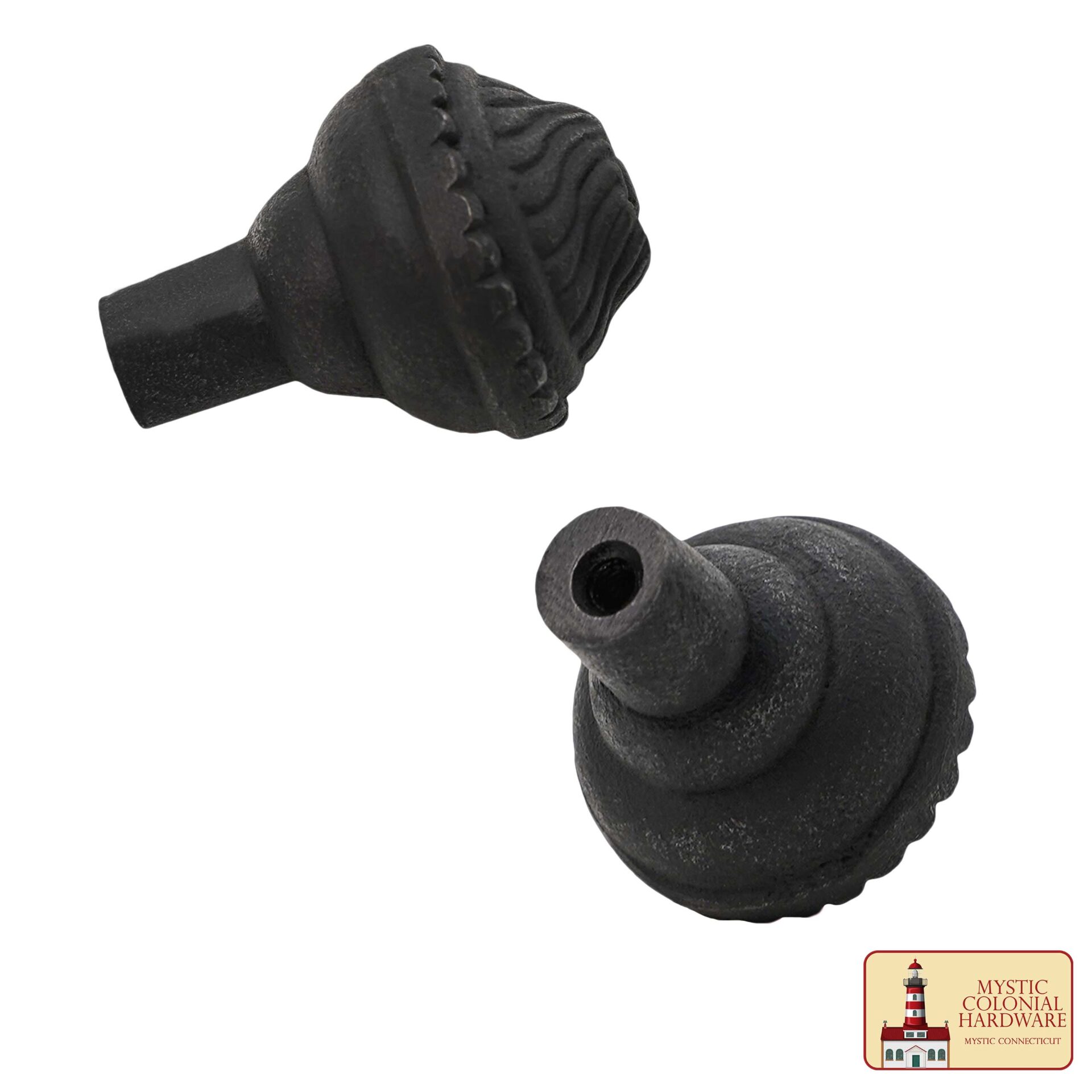 Victorian Era Solid Cast Iron Cabinet Knobs-500121OB-4Set 5 Hand Forged Iron Knob Solid CAST Iron Victorian, Colonial, Retro, Steampunck, Gothic, Baroque Medieval