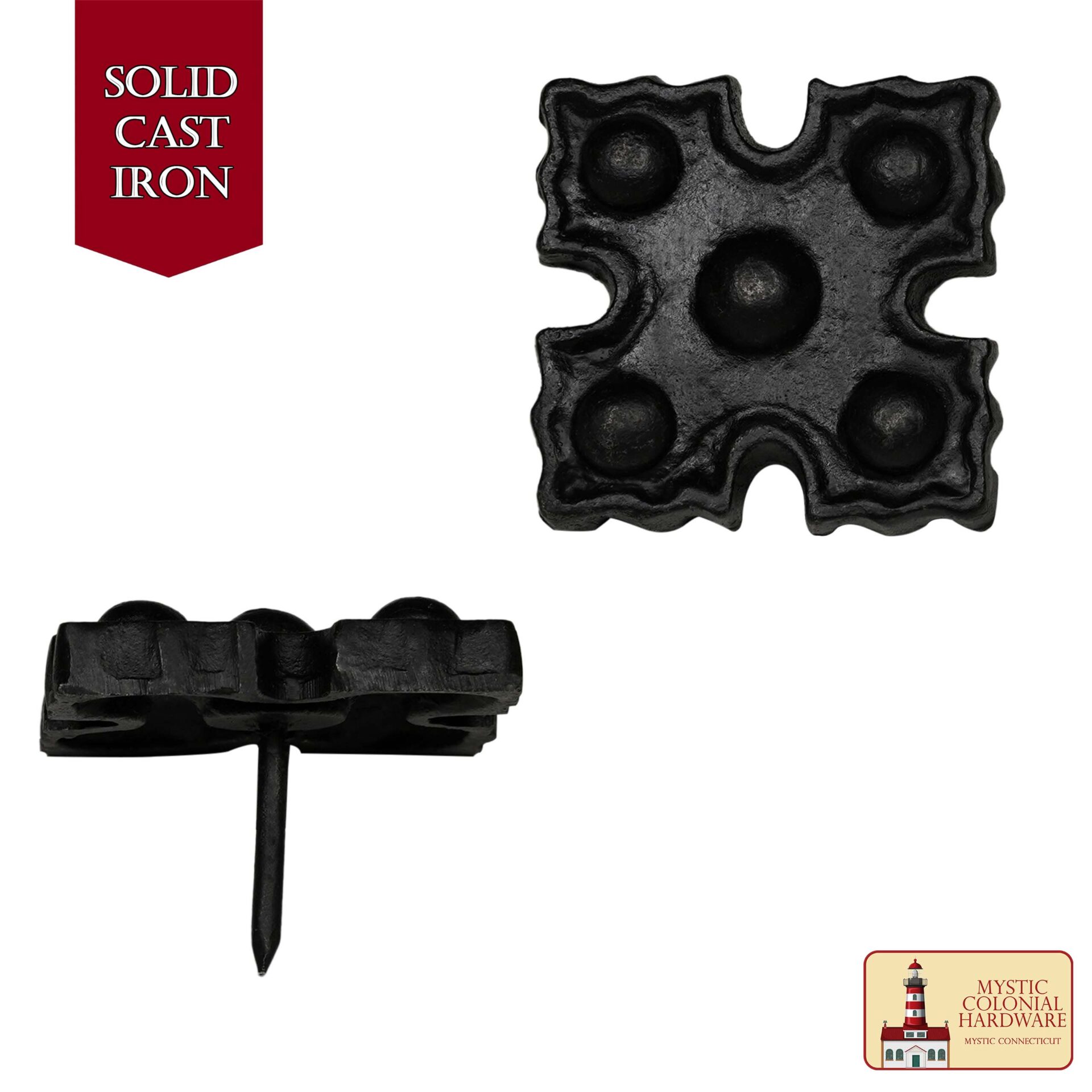 Victorian Era Solid Cast Iron Nails -500176L-6SET 1 SOLID FORGED IRON Victorian, Colonial, Retro, Steampunck, Gothic, Baroque Medieval