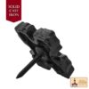 Victorian Era Solid Cast Iron Nails-500176M-6SET 4 Studs in SOLID FORGED IRON Victorian, Colonial, Retro, Steampunck, Gothic, Baroque Medieval