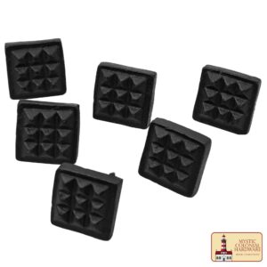 Square Waffle Clavo Nail -SOLID FORGED IRON Victorian, Colonial, Retro, Steampunck, Gothic, Baroque Medieval