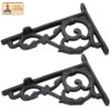 Victorian Era Solid Cast Iron Shelf Bracket-500140OB 1 Shelf Brackets