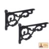 Victorian Era Solid Cast Iron Shelf Bracket-500140OB 4 Shelf Brackets