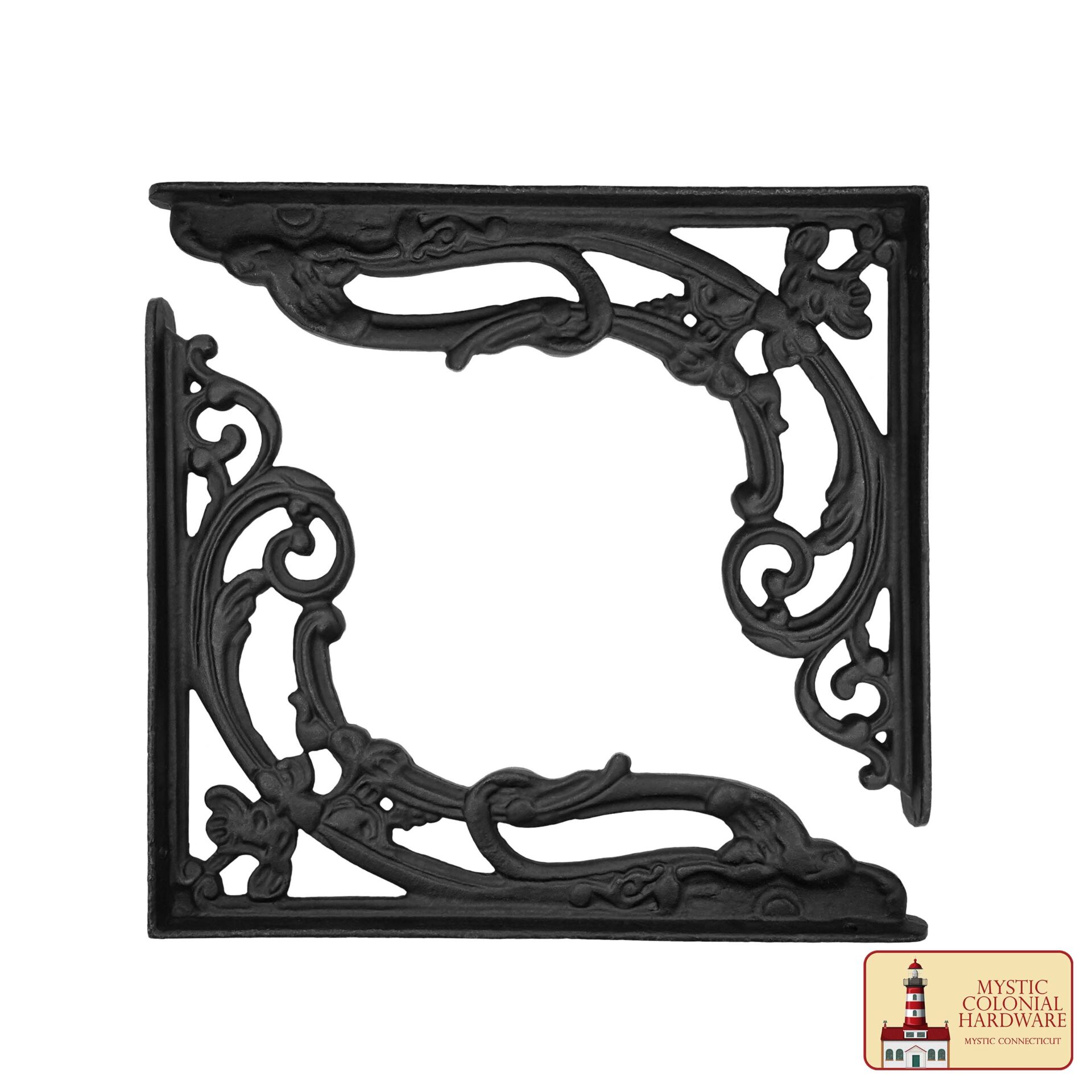 Victorian Era Solid Cast Iron Shelf Bracket-500142OB 1 Shelf Brackets