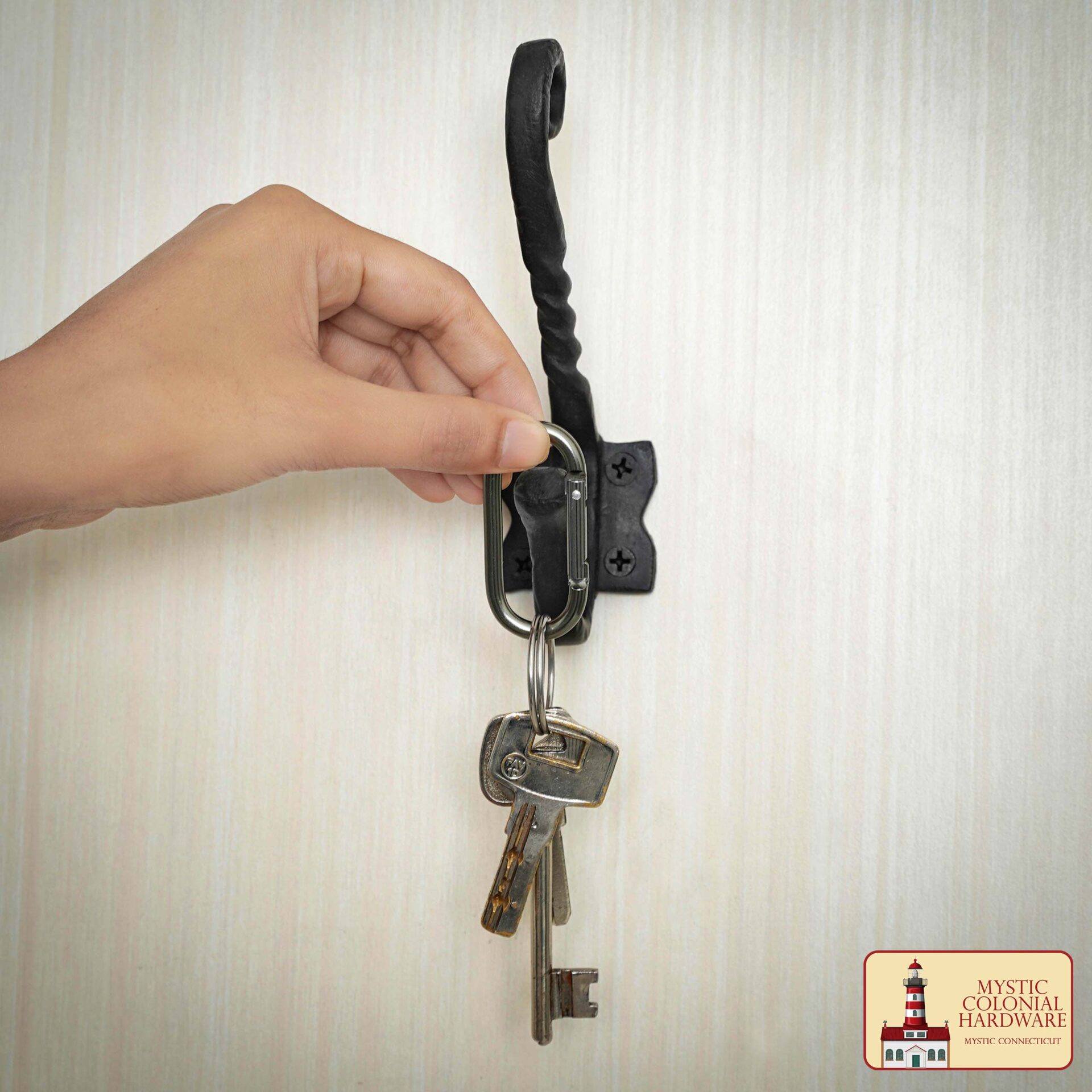 Victorian Era Solid Cast Iron Wall Hooks-500254OB-2SET 5 Hooks