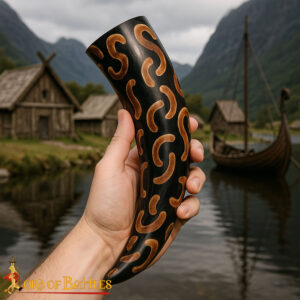 Burnt Effect Cow Horn