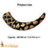 Viking Drinking Horn with Hand-Carved Pattern 4218 2 Viking drinking horn