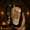 Viking Horn Tankard-4439 4 Medieval Viking Horn Tankard Beer Mug Handcrafted Genuine Ox Horn