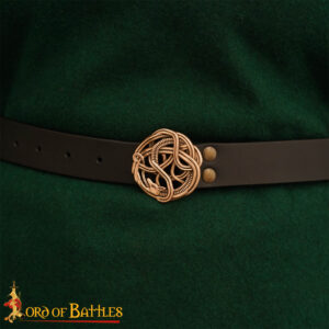 Celtic Belt with Bronze Serpent Buckle