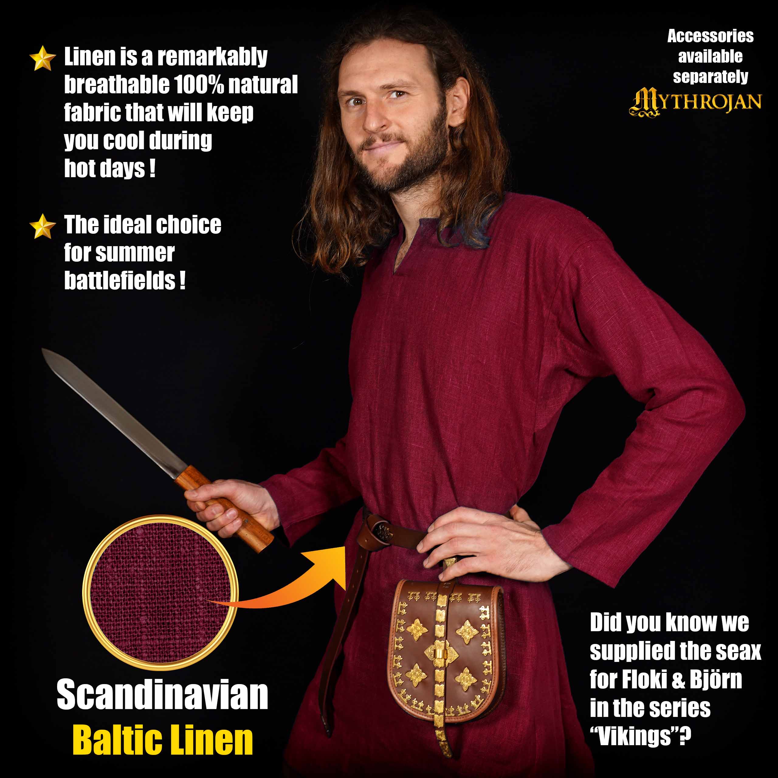 Erik Viking Linen Tunic