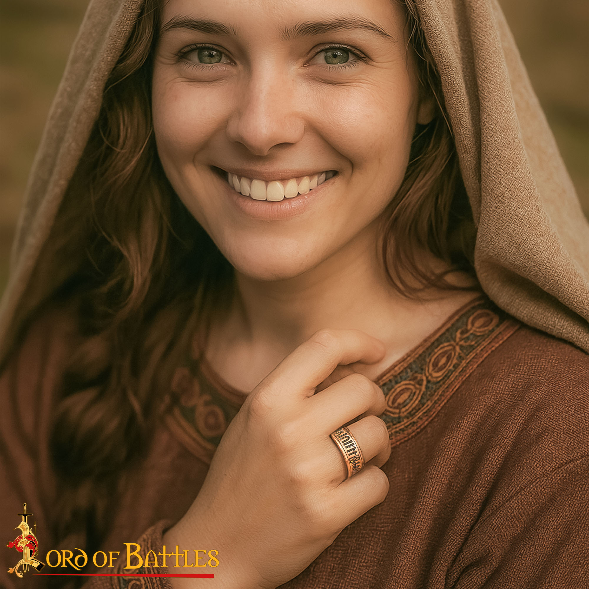 11th–12th Century Bronze Inscribed Ring-26615BZAT 1 Bronze Inscribed Ring