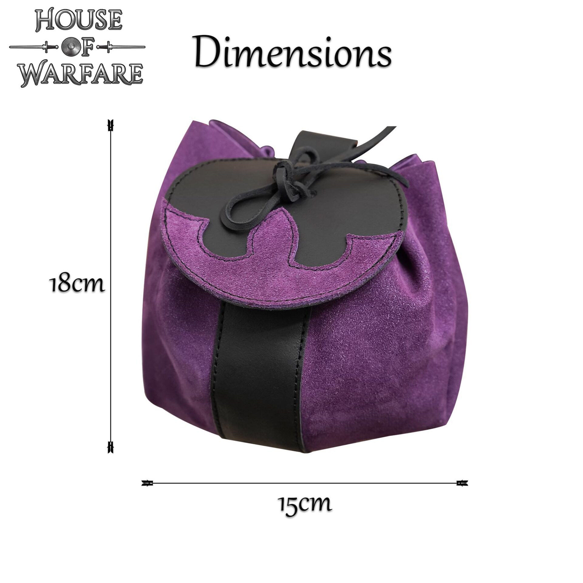 13th Century Medieval Suede Leather Belt Pouch-701855PU 2 Fantasy Barbarian Belt Bag