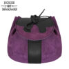 13th Century Medieval Suede Leather Belt Pouch-701855PU 3 Fantasy Barbarian Belt Bag
