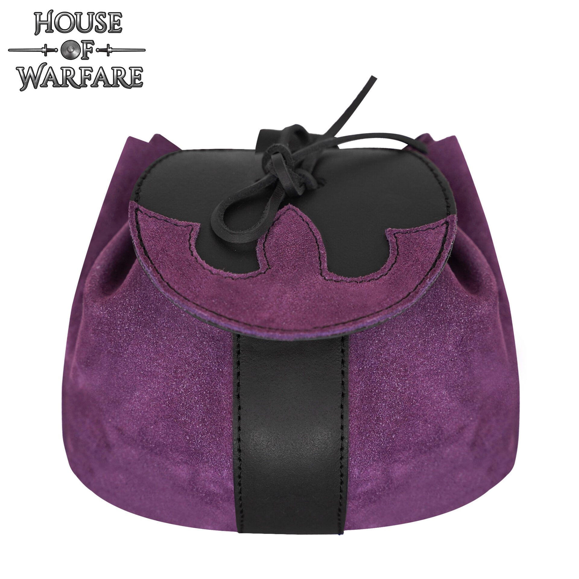 13th Century Medieval Suede Leather Belt Pouch-701855PU 3 Fantasy Barbarian Belt Bag