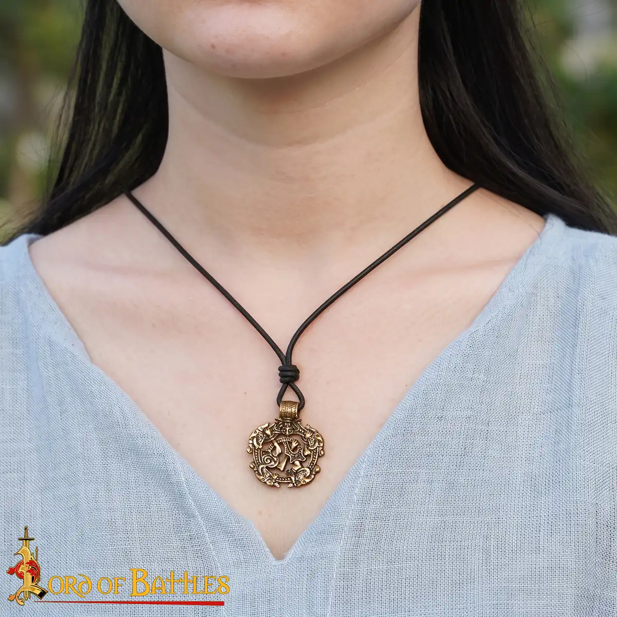 Bronze Viking Serpent Pendant - Image 4