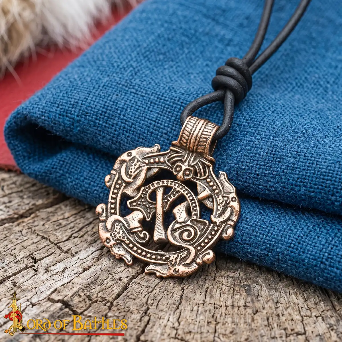 Bronze Viking Serpent Pendant - Image 7