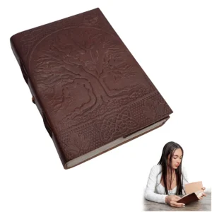 Tree of life leather bound journal