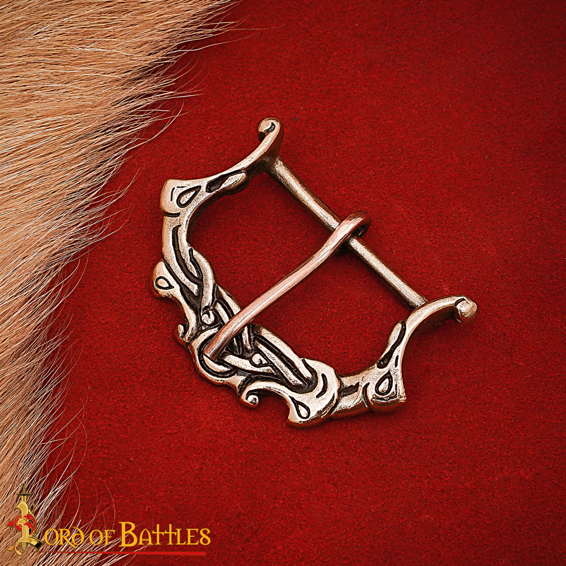 9th–10th Century Viking Antique Bronze Belt Buckle – Norse Knotwork Design for Historical Reenactment and Costumes-26453BZAT Celtic Knot Motifs