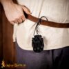 Medieval Belt Coin Pouch-25833BK 1 Medieval Belt Coin Pouch Handcrafted from Genuine Leather