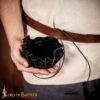 Medieval Belt Coin Pouch-25833BK 5 Medieval Belt Coin Pouch Handcrafted from Genuine Leather