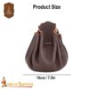 Medieval Belt Coin Pouch-25833CBR 2 Medieval Belt Coin Pouch Handcrafted from Genuine Leather