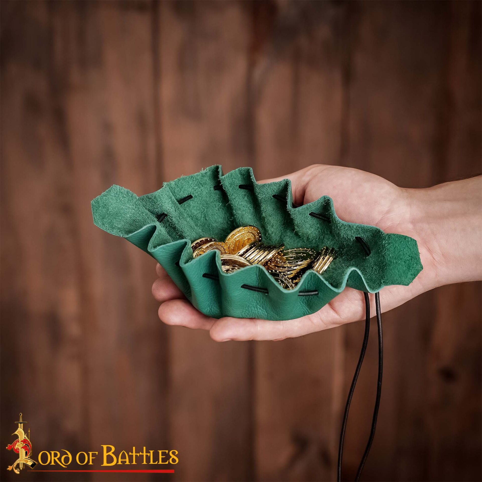 Medieval Belt Coin Pouch-25833GR 5 Medieval Belt Coin Pouch Handcrafted from Genuine Leather