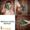 Medieval Belt Coin Pouch-25833GR 7 Medieval Belt Coin Pouch Handcrafted from Genuine Leather