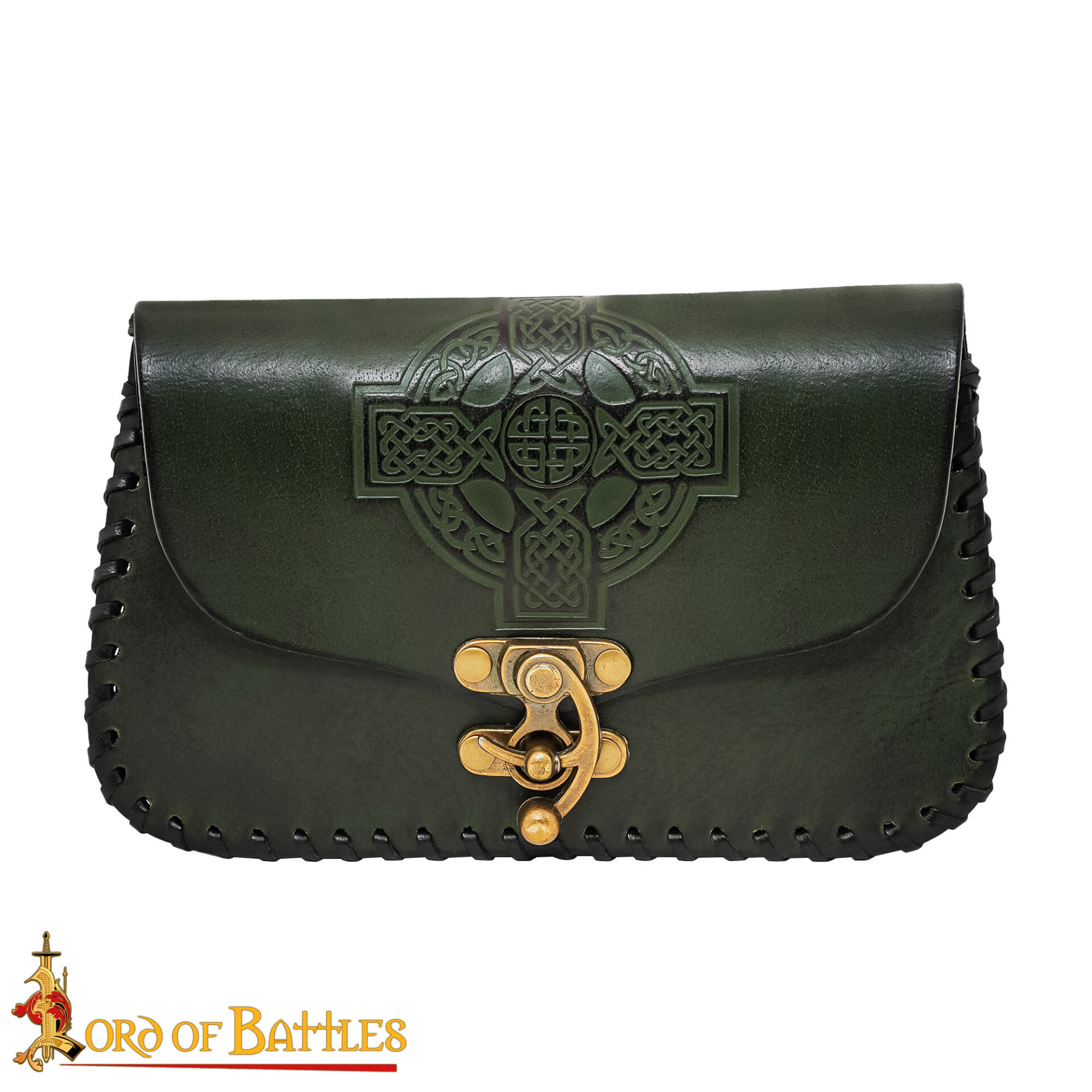 medieval leather belt bag