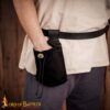 Medieval Leather Belt Pouch-25312BK 5 Leather Belt Pouch