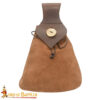 Medieval Leather Belt Pouch-25312CBR 3 Leather Belt Pouch