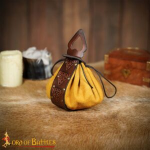 Celtic Leather Belt Pouch