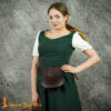 Medieval Leather Belt Pouch-3086BR 4 Leather Round Bag