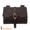Medieval Leather Belt Pouch-6714BR 3 The Messenger’s Medieval Genuine Leather Belt Pouch