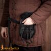 Medieval Leather Belt Pouch-6728BK 6 Medieval Sporran