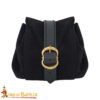 Medieval Mini Leather Coin Pouch-60751BK 3 Medieval Mini Coin Pouch Handcrafted from Genuine Leather