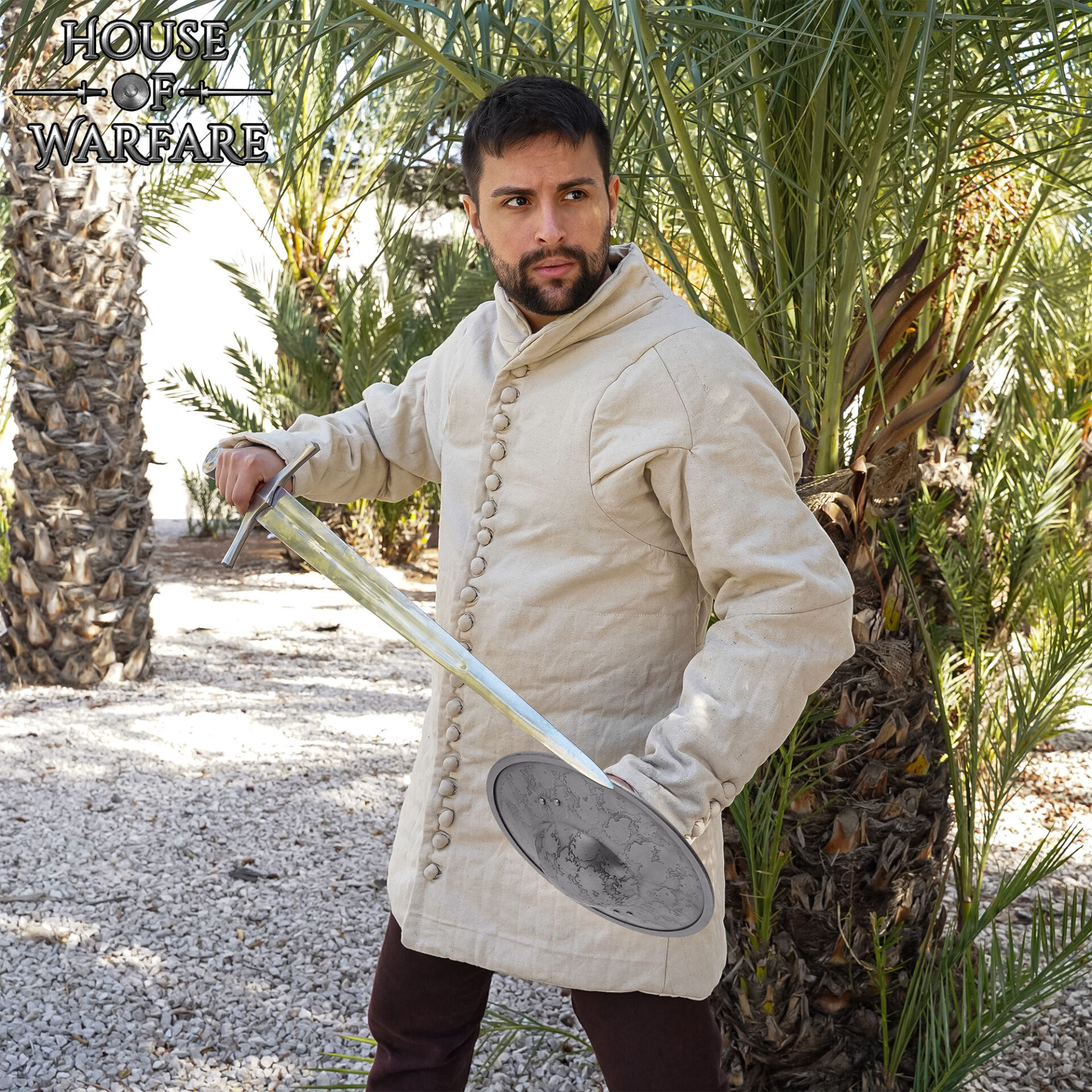 Medieval Steel Buckler Shield with Riveted Handle-701111 Buckler