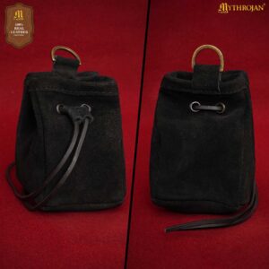 medieval drawstring belt bag