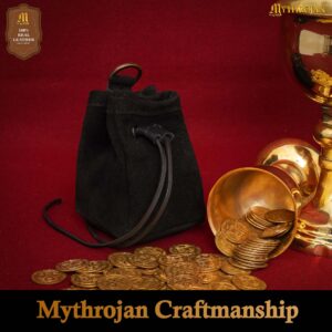 medieval drawstring belt bag