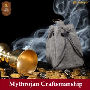 medieval drawstring belt bag